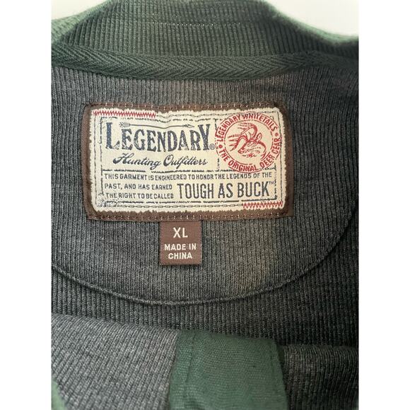 NWT Legendary Size XL Green Men's Henley Thermal Long Sleeves Shirt Hunting - Picture 6 of 6